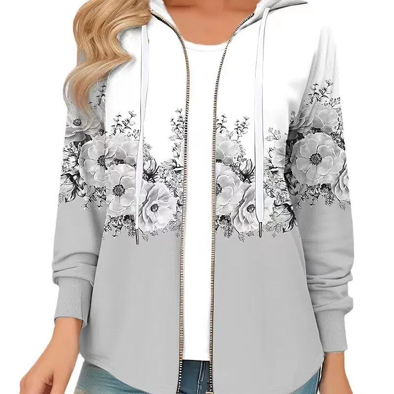 Temperament, Trend, Mode, Reißverschluss, Kunst, Amazon Independent Station, Quelle: Kapuzenpullover, Langarm 6XL