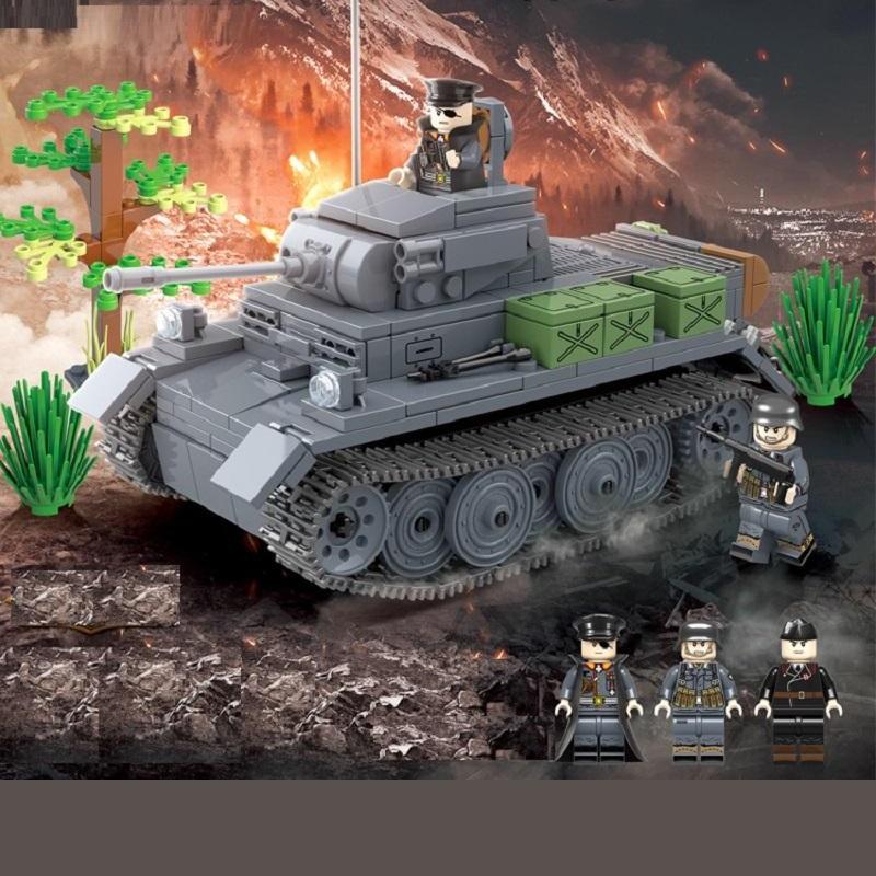 Panzer II Tank L Panzerwagen Selbstfahrende Artillerie Mini Figur Bausteine ​​Kit Ziegel Sets Waffen Modell Kinder Spielzeug