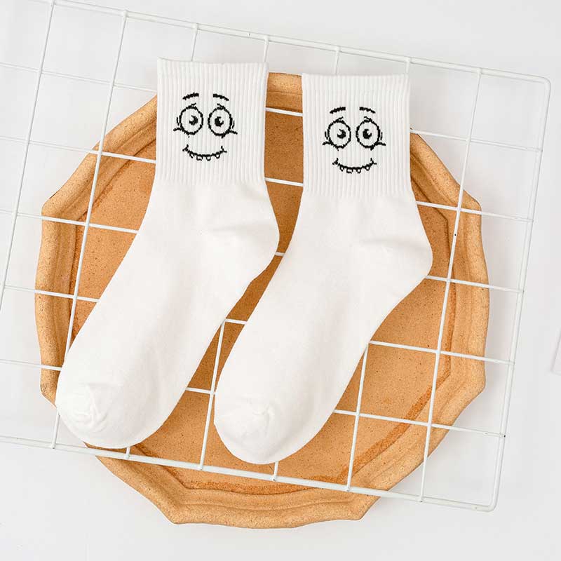 Frauen weiße Socken Baumwolle süße lustige Socken Anime Harajuku Designer Socken Weihnachten Familie One Size