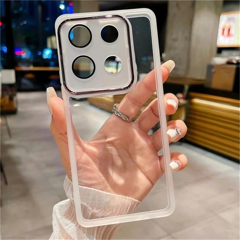 Abdeckung für Xiaomi 14T Pro 14 T Fall TPU Weiche Silikon Transparent Telefon Fall für Xiaomi Mi 12T 13T 14TPro Objektiv Kamera Schutz Film Shell Stoßstange xiaomi 14T weiß