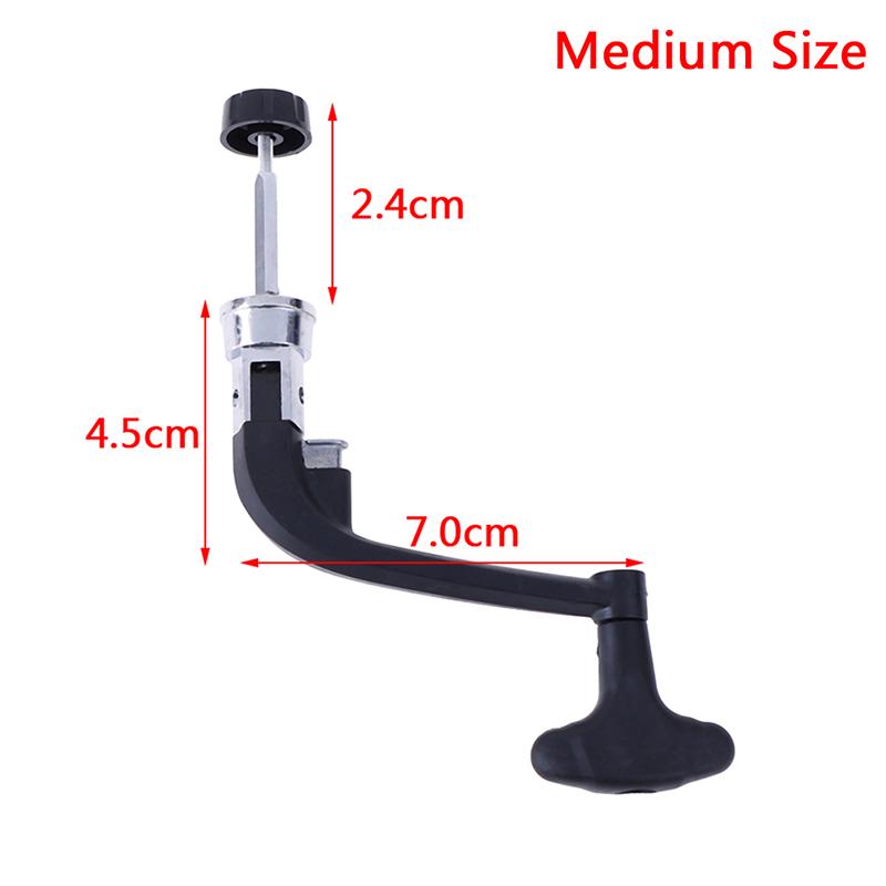 Metall-Spinnrolle mit Griff, Angelrolle, ersetzt Kipphebel, Kurbel M