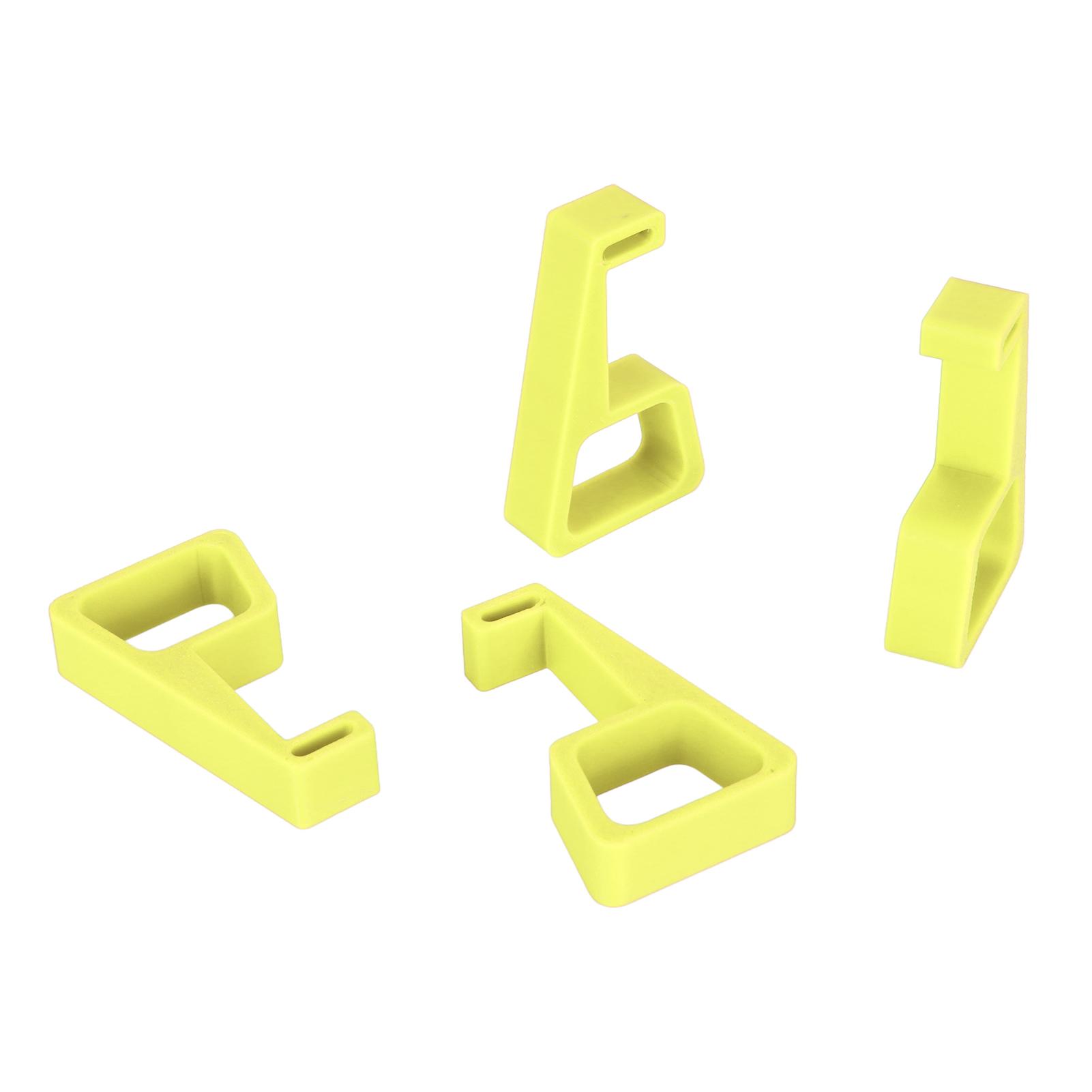 Spielkonsolen-Kühlbeine Rutschfest Stabil Spielkonsolen-Stützfüße Ständer für PS4-Konsole gelb