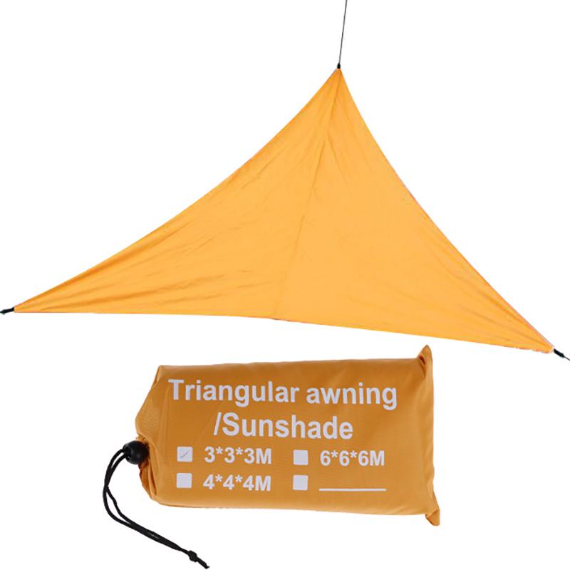Wasserdichtes Dreieckiges UV Sonnensegel Kombinationsnetz Dreieck Sonnensegel Zelt orange
