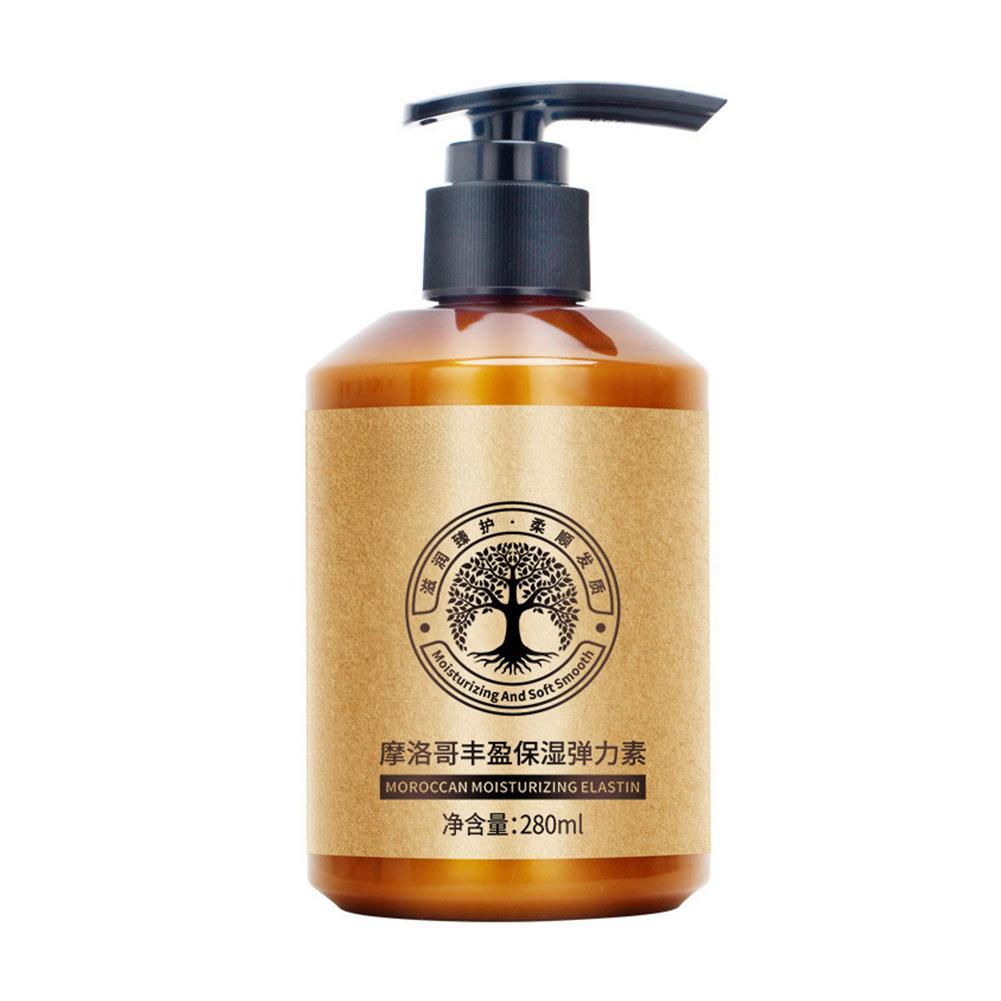 280ml Marokkanischen Curling Feuchtigkeits Elastin Dauerwelle Haar Pflege Flauschigen Styling Elastin Friseur Lockiges Haar Produkte Haar Creme