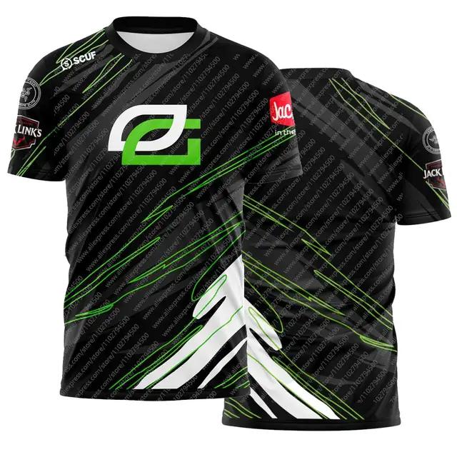 OpTic GAMING Trikot Texas Schwarz Teamuniform Herren Esport-Bekleidung Fan-Tops Sommer Kurzarm Herren T-Shirt XXXL