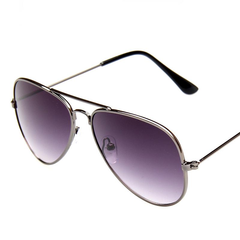 Mode Kinder Mercury Brille Sonnenbrille Pilot Farbe Film Junge Mädchen dunkle Brille einzigartig Gun gray lens