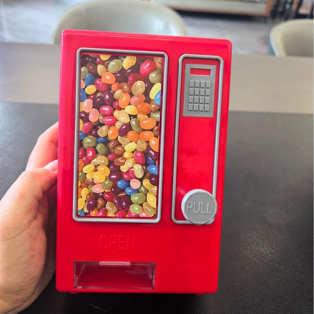 Süßigkeitenautomat für bunte - Plastik-Süßigkeiten-Spielzeug für Partys und Kinder One Size rot