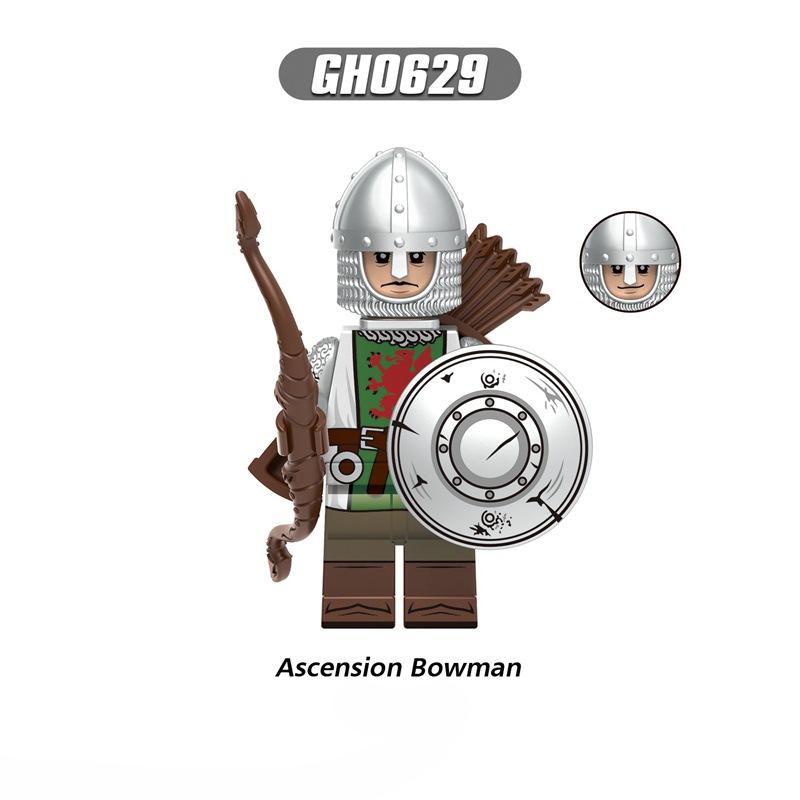 Der Löwenherz Griechische Hoplit Asperity Infanterie Ritter Ascension Bowman Frontline Modell Blöcke MOC Bricks Set Geschenke Spielzeug G0180