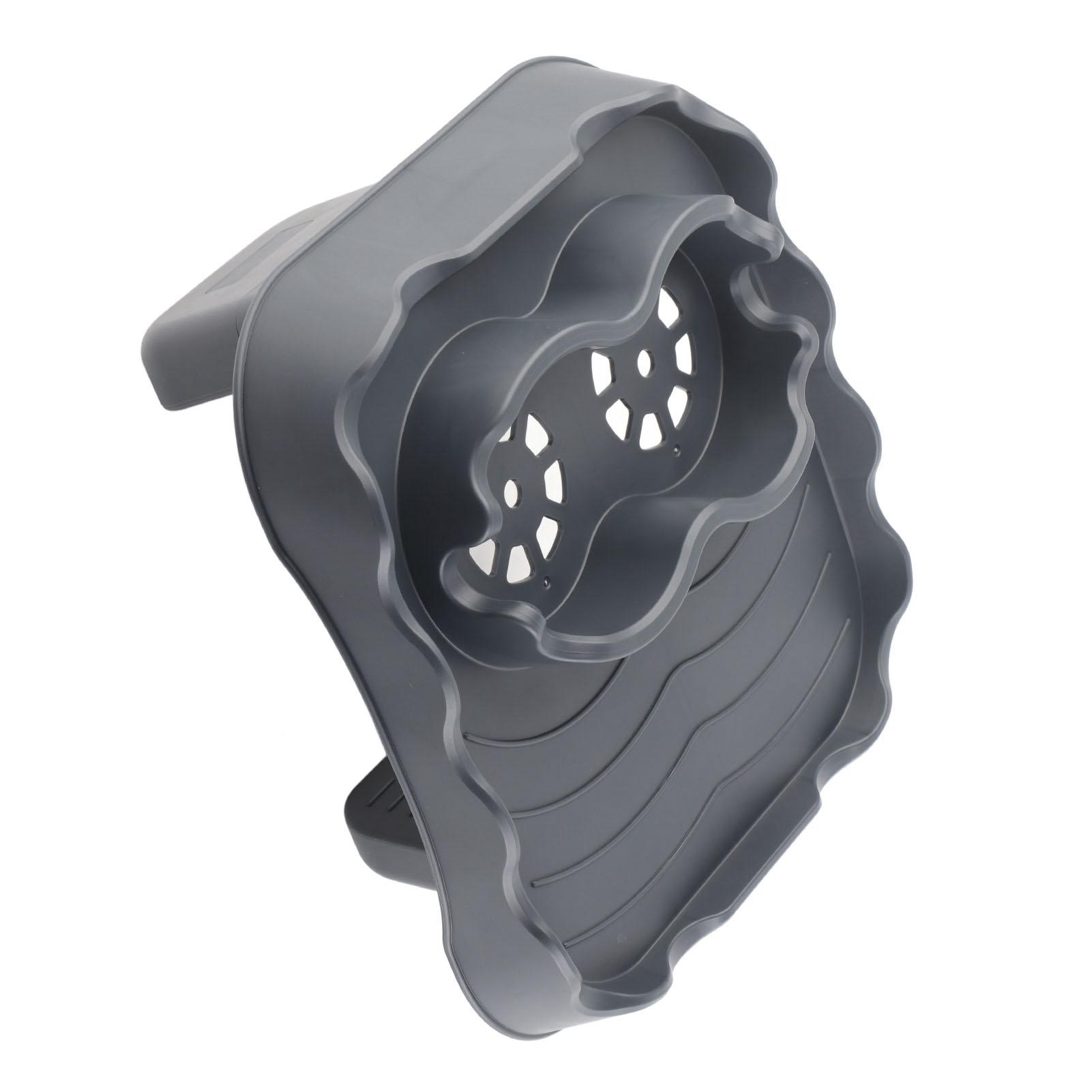 Whirlpool-Tischtablett mit Abflusslöchern, rutschfest, verstellbar, Whirlpool-Beistelltisch für Schwimmbäder, SPA grau