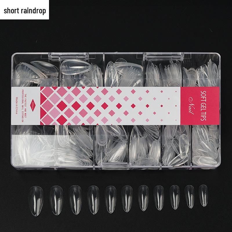 500er-Pack Transparente Mattierte Spurlos Entfernbare Falsche Fingernägel - Handgefertigte Tragbare Nagelkunst-Sticker
