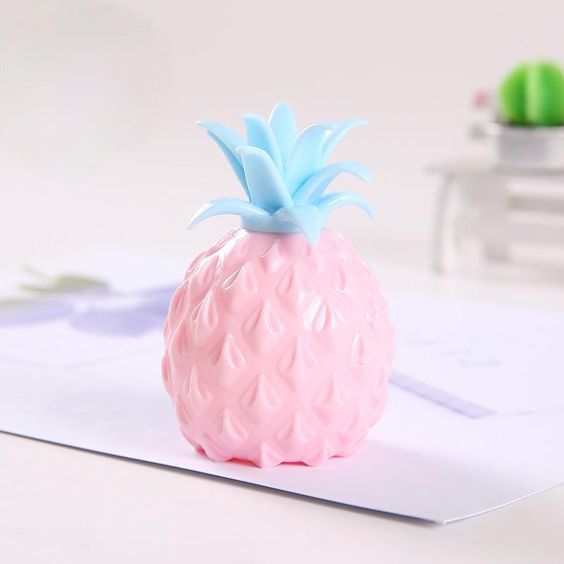 1PC Spaß Weiche Ananas Ball Stressabbau Spielzeug Kinder Erwachsene Zappeln Squishy Kreativität Sensorischen Spielzeug rosa
