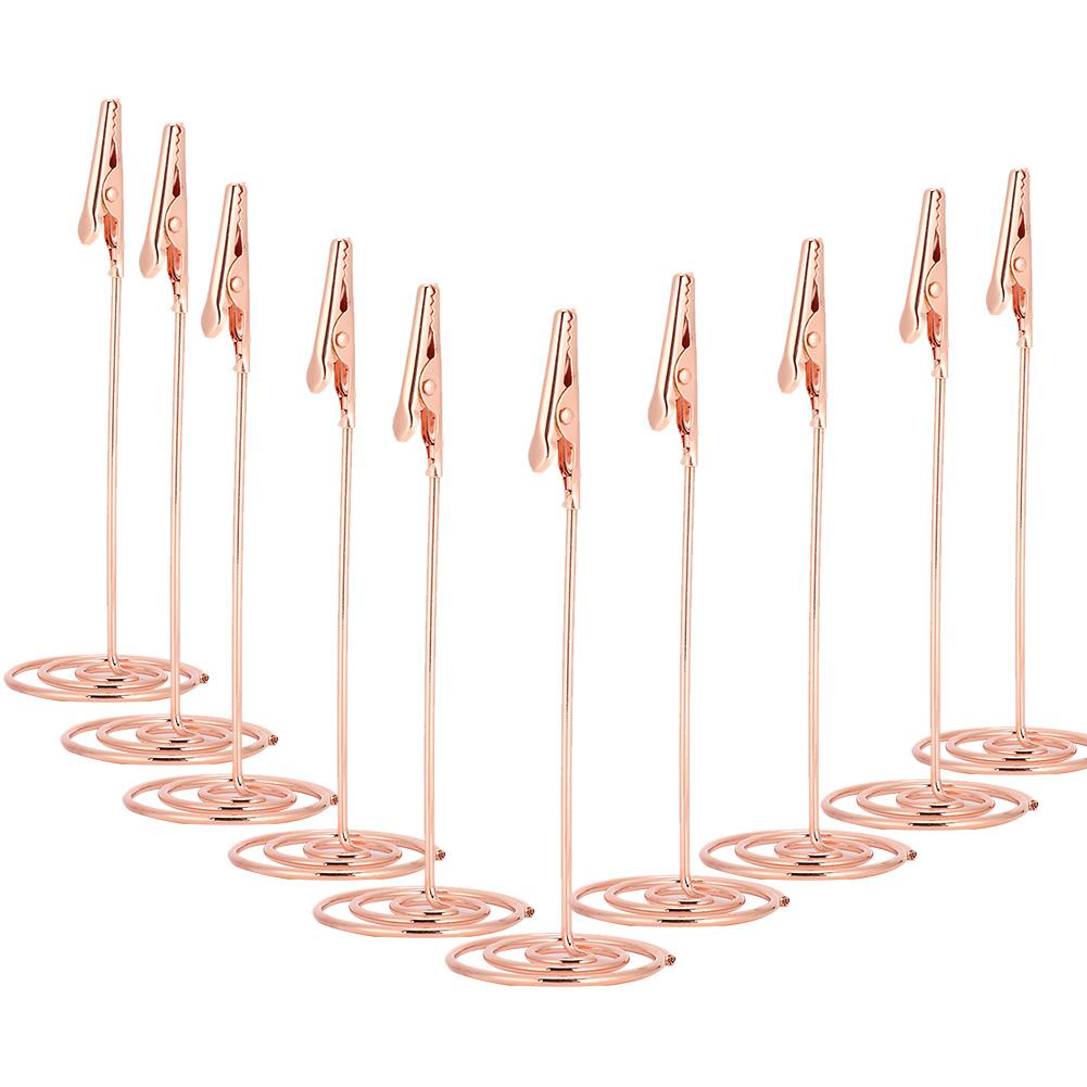 10 stücke Karte Halter Memo Halter Clip Desktop Name Karte Halter Memo Foto Clip