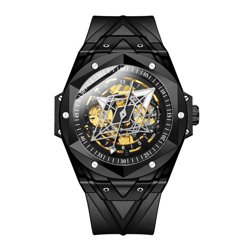 KIMSDUN Uhr Herren Top-Marke Luxusuhr Mode Herren Automatik Mechanische Uhr Silikon Wasserdicht Sportuhr