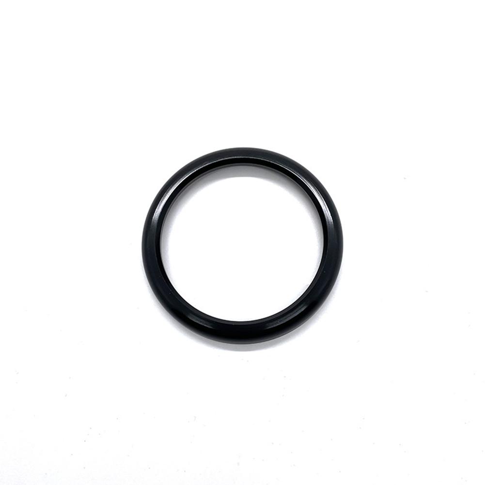 Aluminiumlegierung Auto Uhr Dekoration Ring Stoppuhr Kompass Stoppuhr Aufkleber Dekoration Trim für Porsche Cayenne Macan Panamera 911 718 schwarz