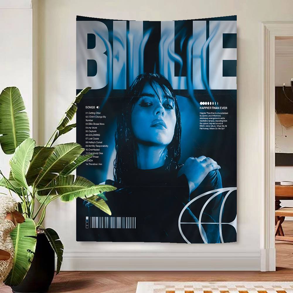 Hit Me Hard And Soft B-BillieS Cartoon Wandteppich Kunst Science-Fiction Zimmer Heimdeko Kunst Heimdeko 60x90 cm