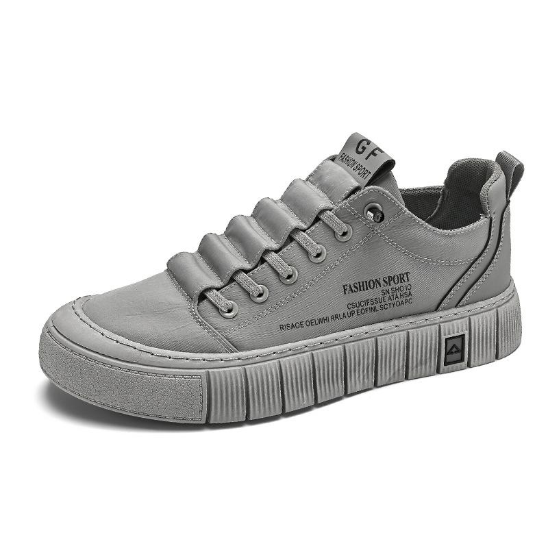 Grüne Herren Freizeitschuhe aus Eisseide Canvas Schuhe für Herren Wanderschuhe Outdoor Sneakers Atmungsaktive Herrenschuhe Tenis Hombres 43 graue