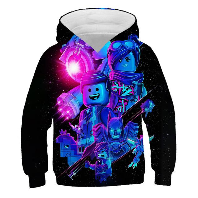 2025 Kinder Ninjago Hoodies 3D Casual Print Pullover Kinder Teen Jungen Mädchen Kinder Kleinkind Sweatshirts Kleinkind Tops 4-14 Jahre alt 3-4 Years blue
