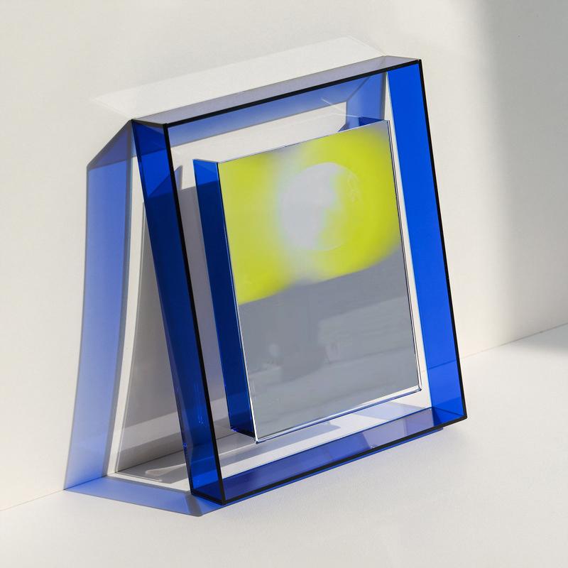 Schlafzimmer Acryl Quadratische Foto Rahmen Box Transparent Foto Rahmen Box Geeignet Für Wohnzimmer Büro 6inch königsblau