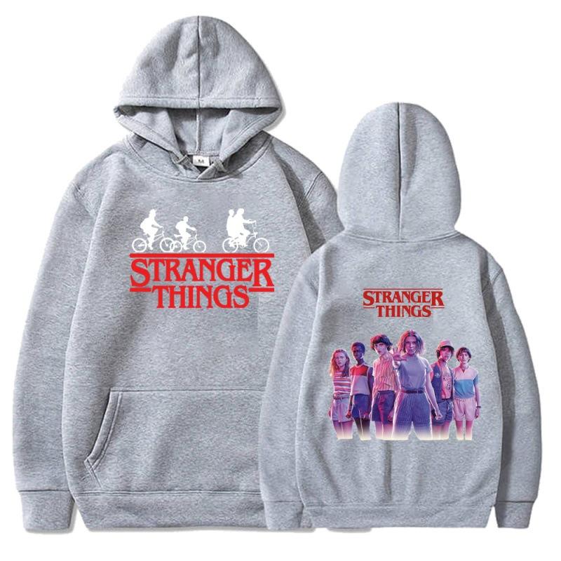 Stranger Things 4 Film Peripherie Bedruckte Herbst Winter Warme Bequeme Personalisierte Modische Herren Damen Hoodies 2XL