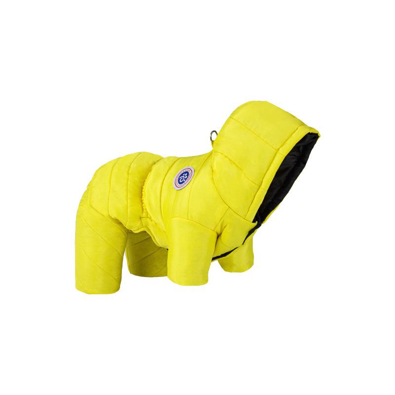 Wasserdichter Winterhunde Mantel Haustier Kleidung Welpen Kleidung Weste Warme Hunde Kleidung L gelb