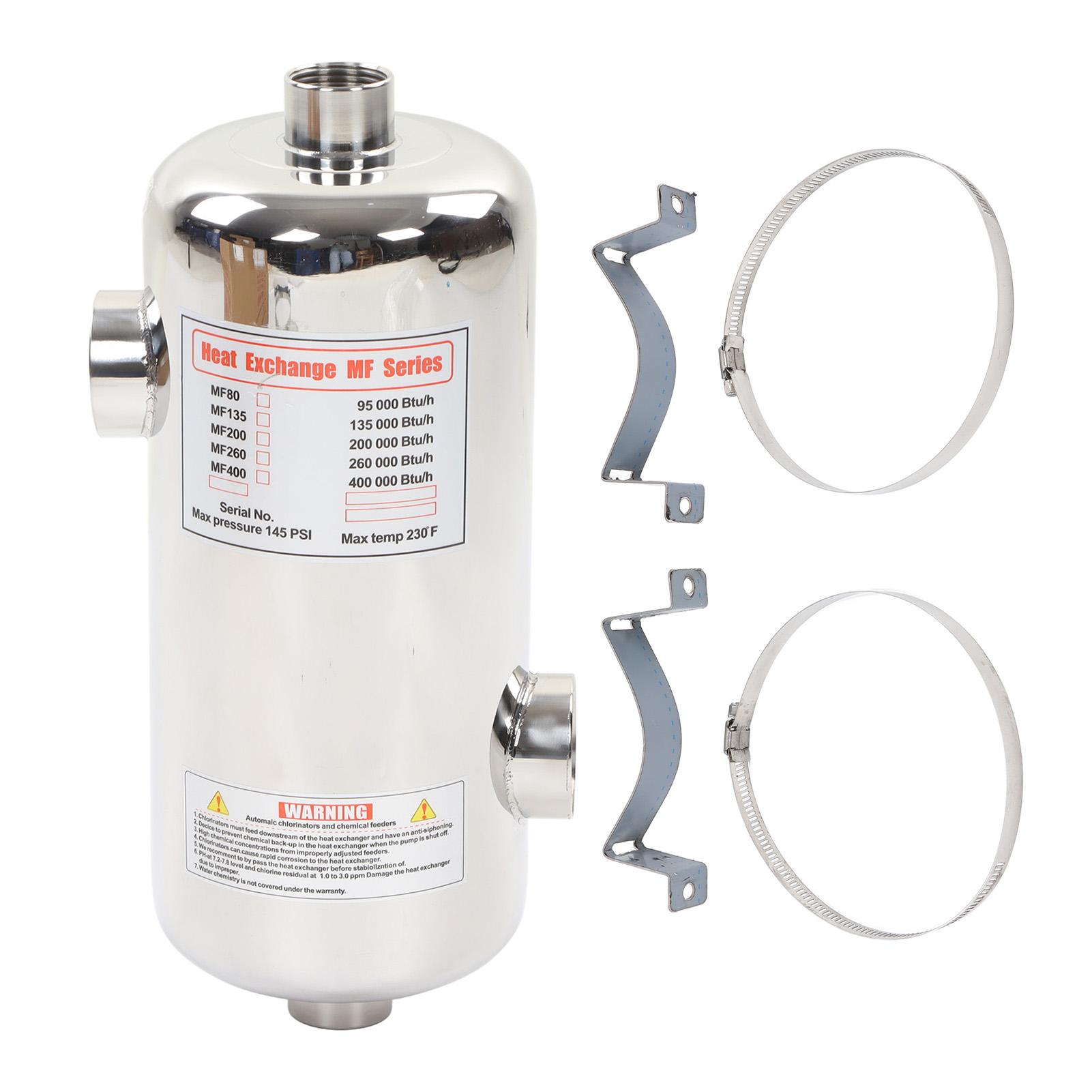 40KW Pool Wärmetauscher Edelstahl für Spa Solar Pool Heizung Schwimmbad Heizung