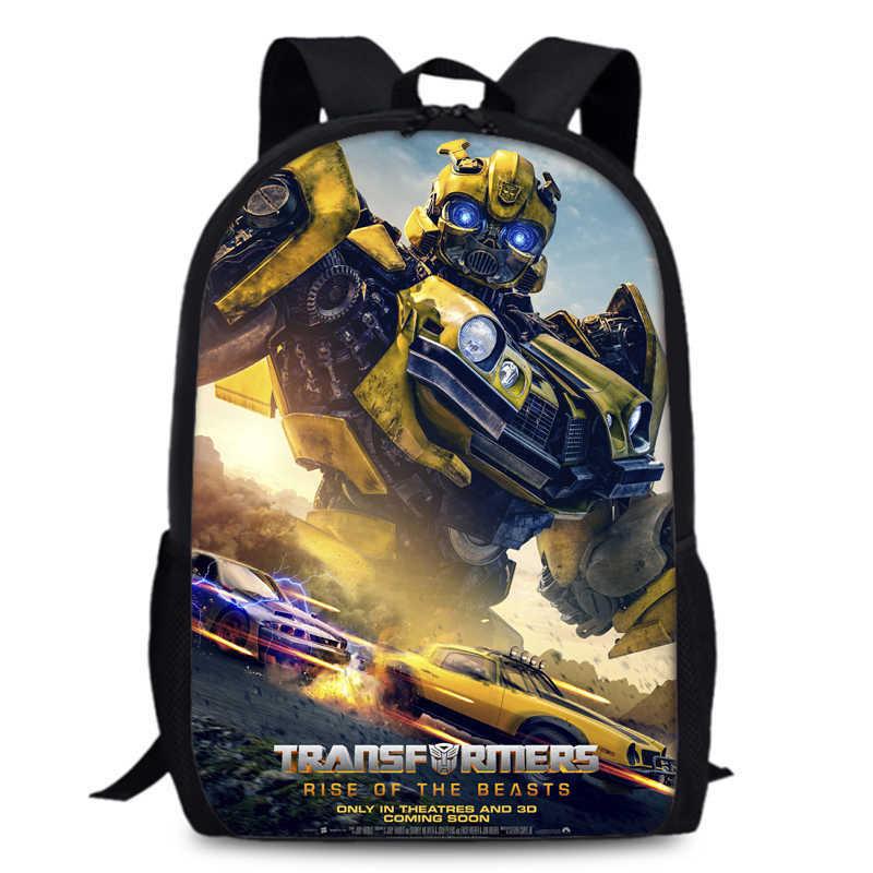Transformers One 15-Zoll Strapazierfähiger Polyester-Rucksack für Studenten Unisex Schultasche 5