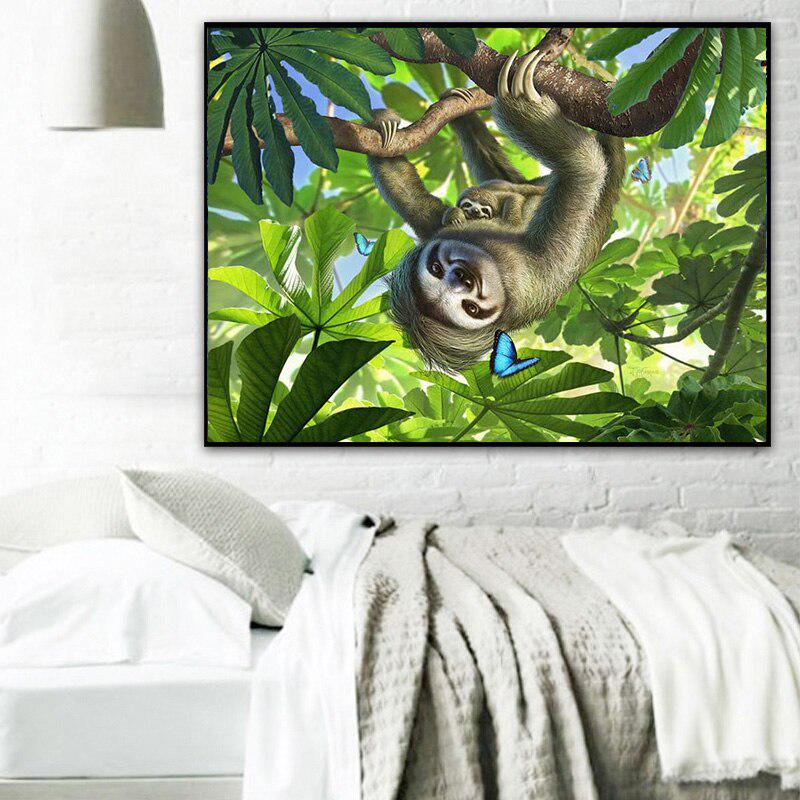 Diamantmalerei Faultier auf Baum Kreuzstich Volldiamant Stickerei Handarbeit Diamant 20X30CM