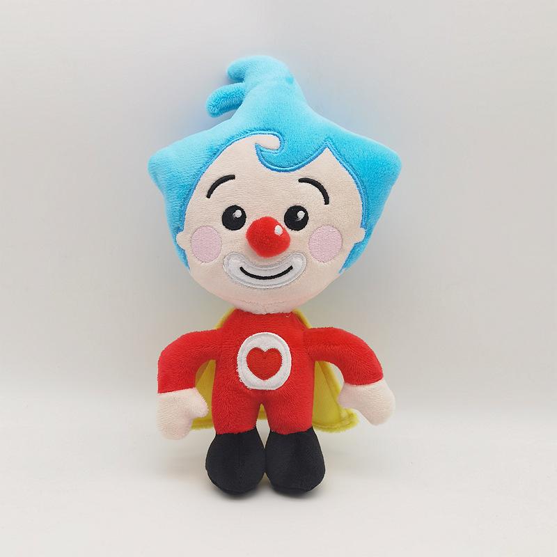 Plim Clown Plüschtier Puppe Kawaii Cartoon Anime Kuscheltiere Puppe Weiches Clown Plüschtier Geburtstagsgeschenk Für Kind Kinder gray