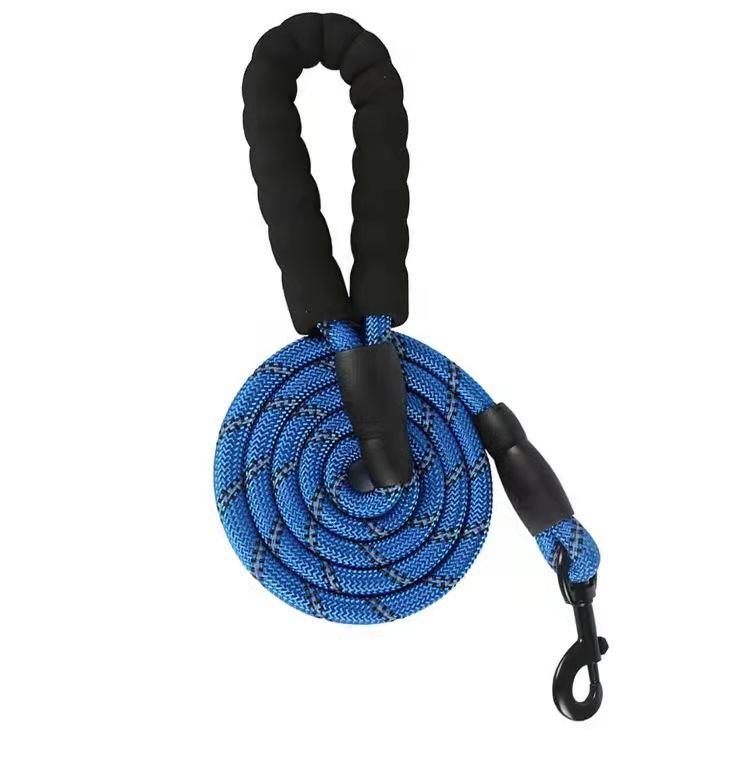 Starke Hundeleine Haustierleinen Reflektierende Leine für große kleine mittelgroße Hundeleine Drag Pull Tow Golden Retriever 1.5m navy blau