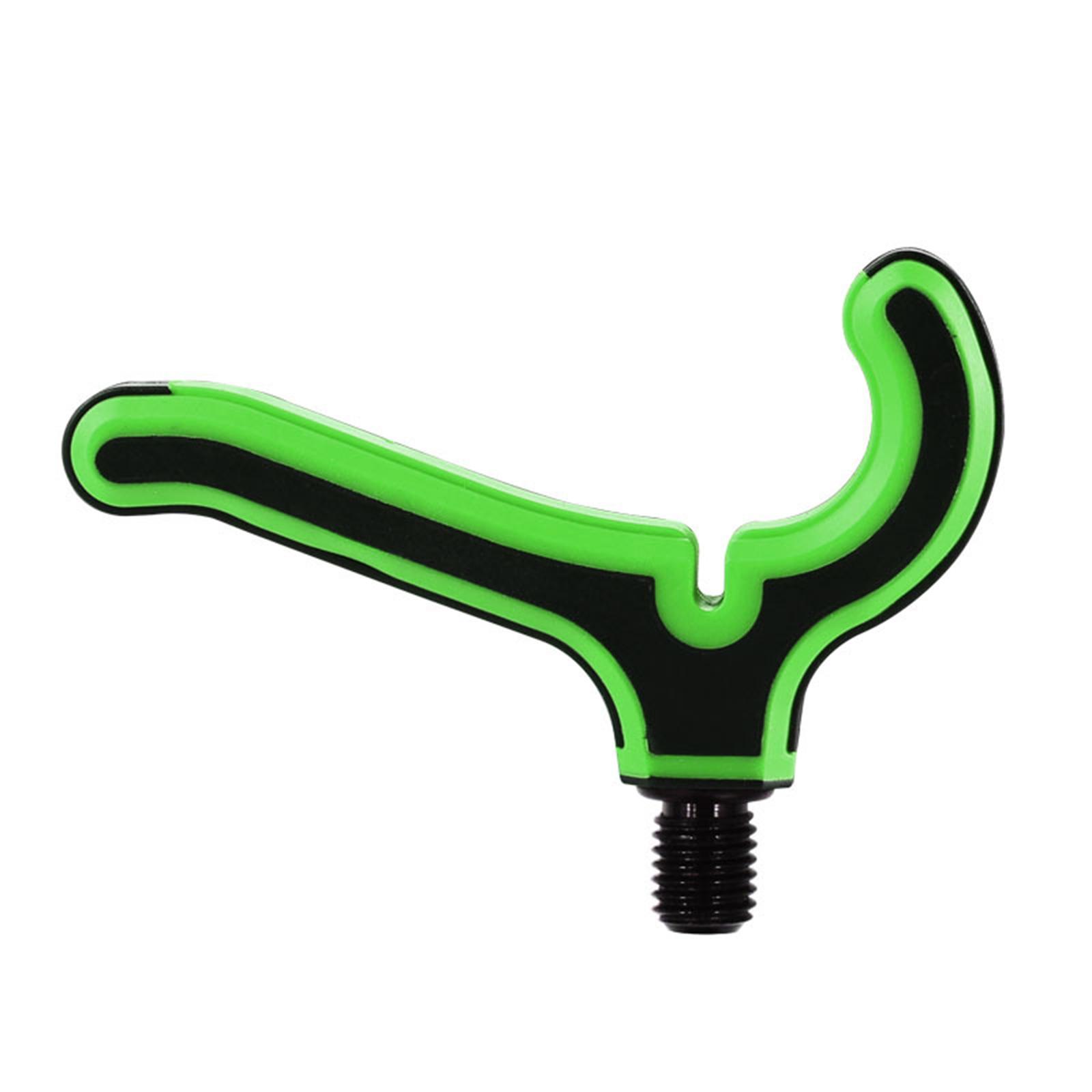 Universal Angelrute Halter Kopf 3/8in Gewinde Angelrute Rest Kopf für Angeln grün