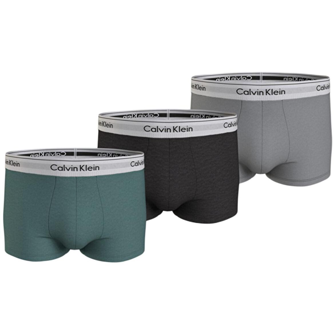 Calvin Klein Color Block Letter Jacquard Bequeme Boxer Briefs 3er-Pack Herren Unterwäsche Mehrfarbig NB2380A-M8O S black