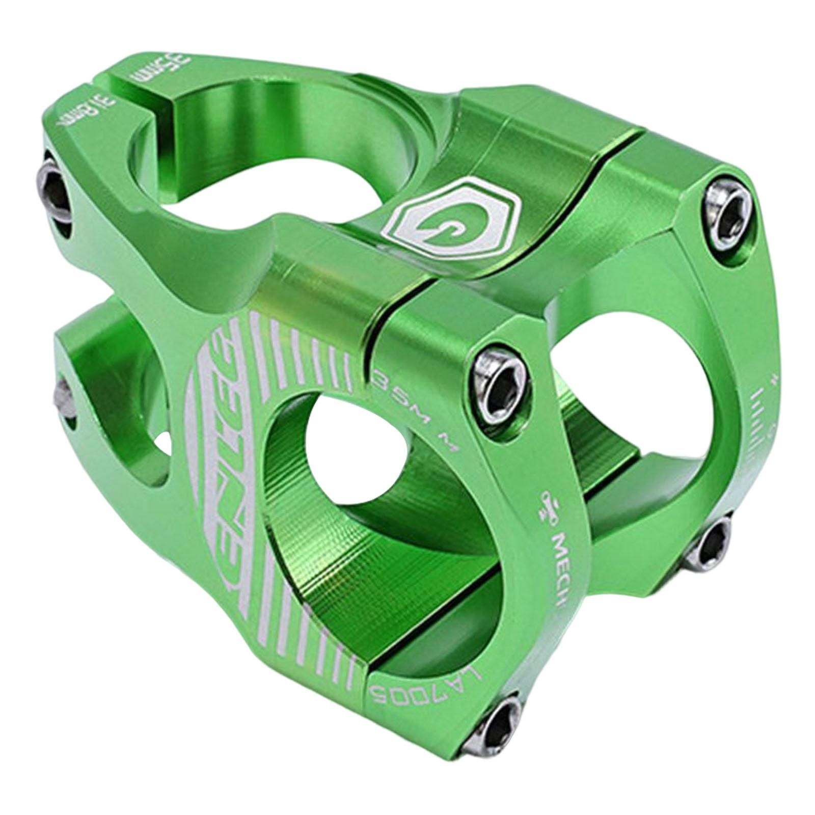 Premium 31,8 mm Fahrradvorbau Fahrrad Kurzer Vorbau Lenker für Mountain Road Die meisten Fahrrad Fahrradzubehör BMX Downhill Bike grün