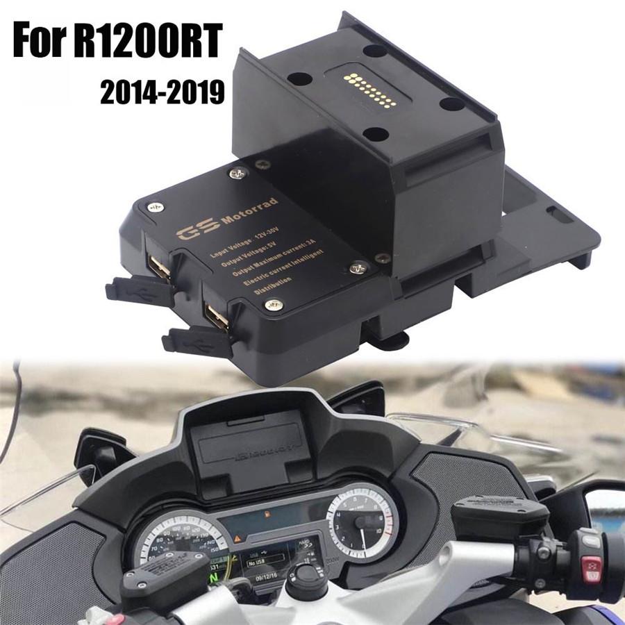 Navigations-Handyhalter für BMW R 1200 RT Motorrad, Handyhalter, USB-Ladefunktion, Ständer für BMW R1200RT 2014-2019