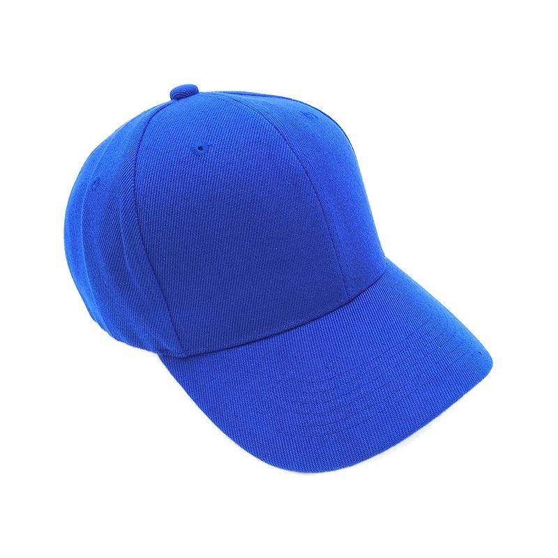 Unisex-Hut, einfarbig, gebogen, Sonnenblende, Hut für den Außenbereich, staubdicht, Baseballkappe, einfarbig, modisch, verstellbar, Freizeitkappen für Männer und Frauen blau