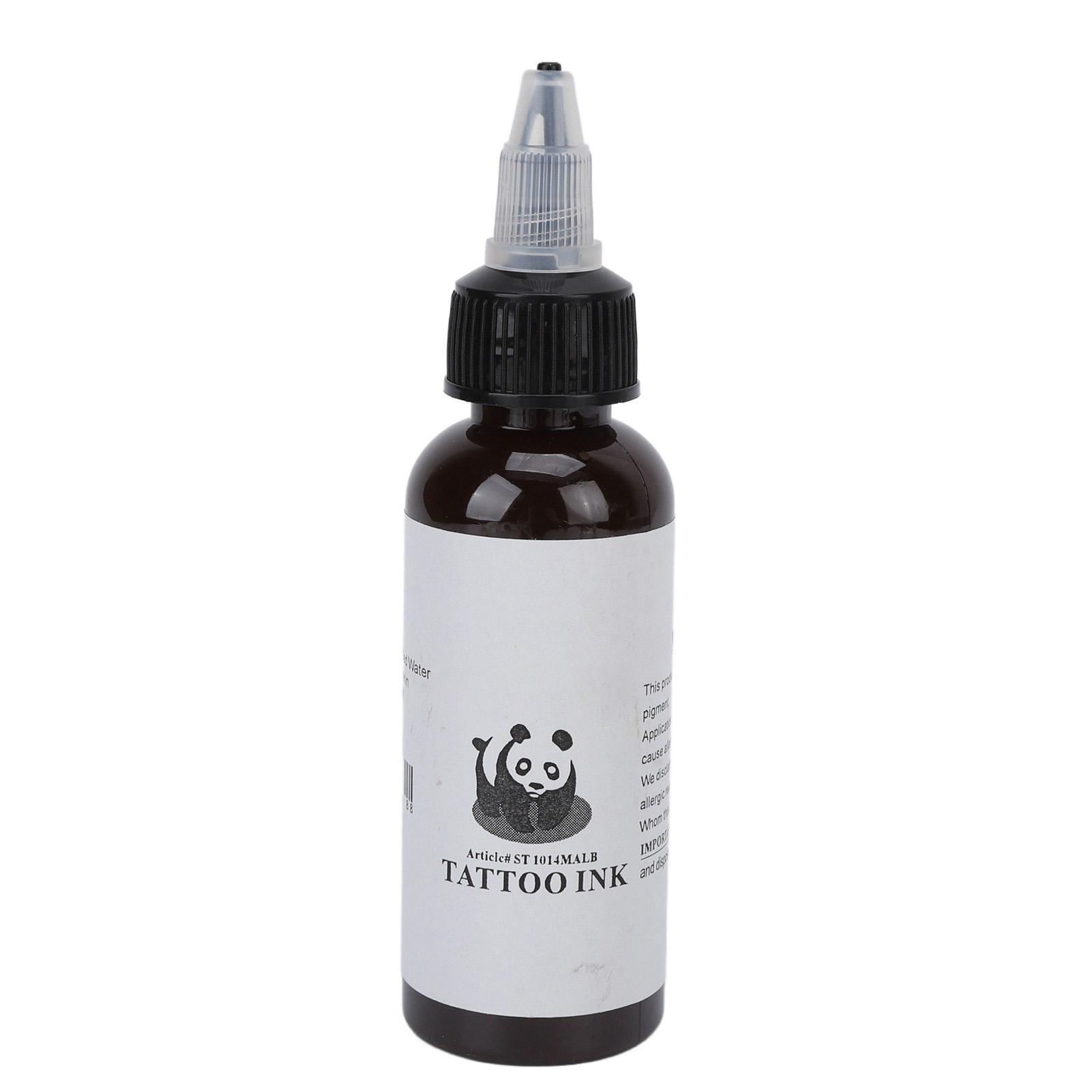 Tätowierfarbe Einfache Färbung Genaue Proportion Hautfreundliches Tattoo-Pigment für Tattoo-Studios 60ml Dark Chocolate