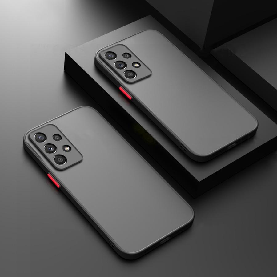 Stoßfeste matte Hülle für Samsung Galaxy A14 A54 A34 A17 A15 A56 A16 A26 A36 S25 A33 A53 5G A52 A32 A25 A35 A13 A55 Weicher Bumper Schutzhülle Galaxy A71 schwarz