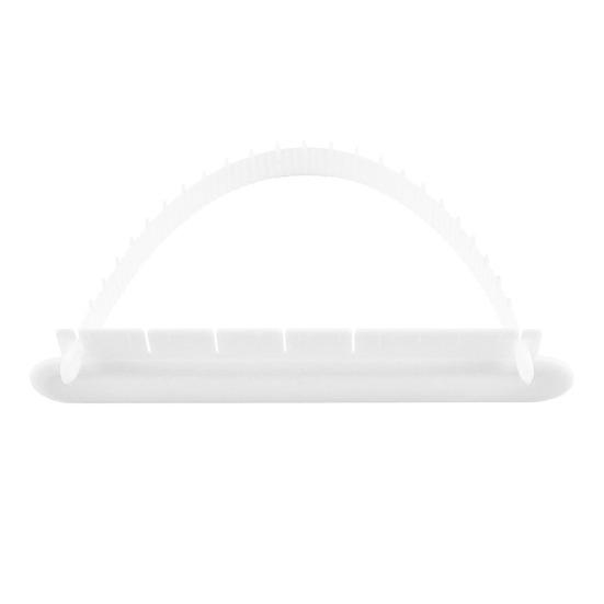 Fondant Kuchen Bogenlineal Verstellbare Bogenführung Präzisions Backwerkzeug Bogen Dekorationsmarkierer Teiler Gum Paste Zucker Süßigkeiten Kuchen Dekorationswerkzeuge weiß