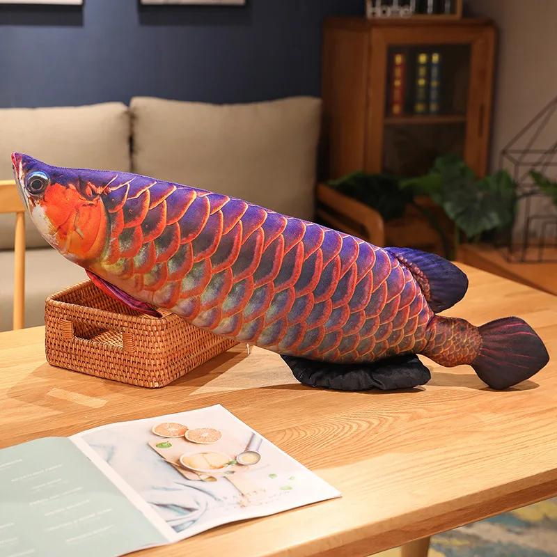 Simulation Lustige Fisch Plüsch Spielzeug Niedliche Ausgestopfte Fisch Kissen Weiche Tier Karpfen Plüsch Kissen Kreative Schlaf Kissen Mädchen Geschenk 30cm violett