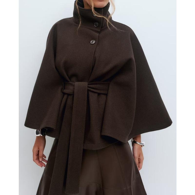 BITCED Damen Vintage Lässig Einfarbiger Druck Herbst Winter Langarm Jacken & Mäntel Internationales Design XXXL black