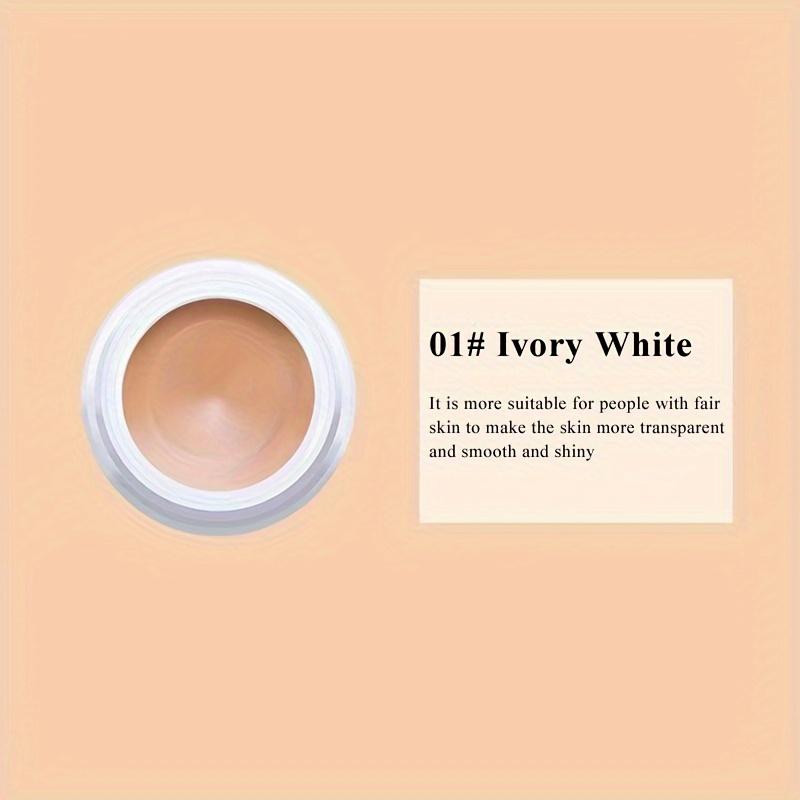 Concealer-Creme mit hoher Deckkraft, feuchtigkeitsspendend, wasserfest, langanhaltend, unsichtbare Poren, dunkle Flecken, Augenringe, Foundation-Creme, Kosmetik 1# Ivory