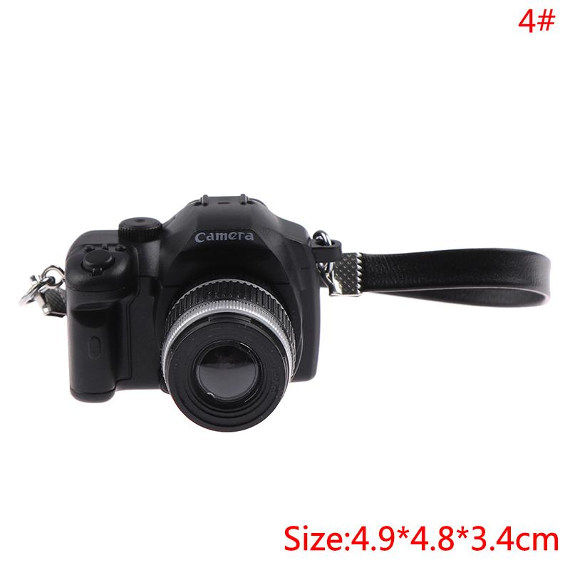 Puppenhaus Deko-Accessoires Miniatur-DSLR-Kamera 4.9*4.8*3.4cm