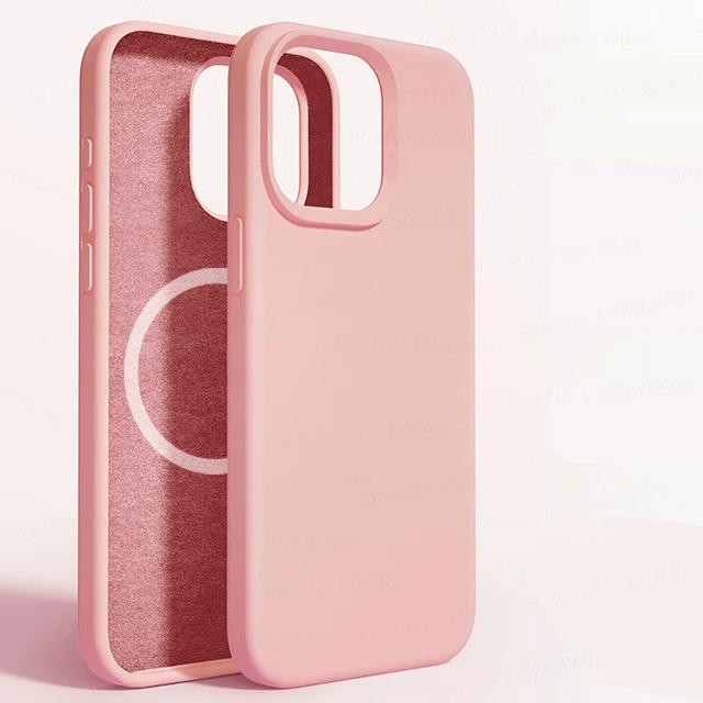 Für Magsafe Magnetische Hülle Für APPLE iPhone 15 14 13 12 11 Pro Max Plus Handyhüllen Flüssigsilikon Kabelloses Ladecover For iPhone 13 ProMAX