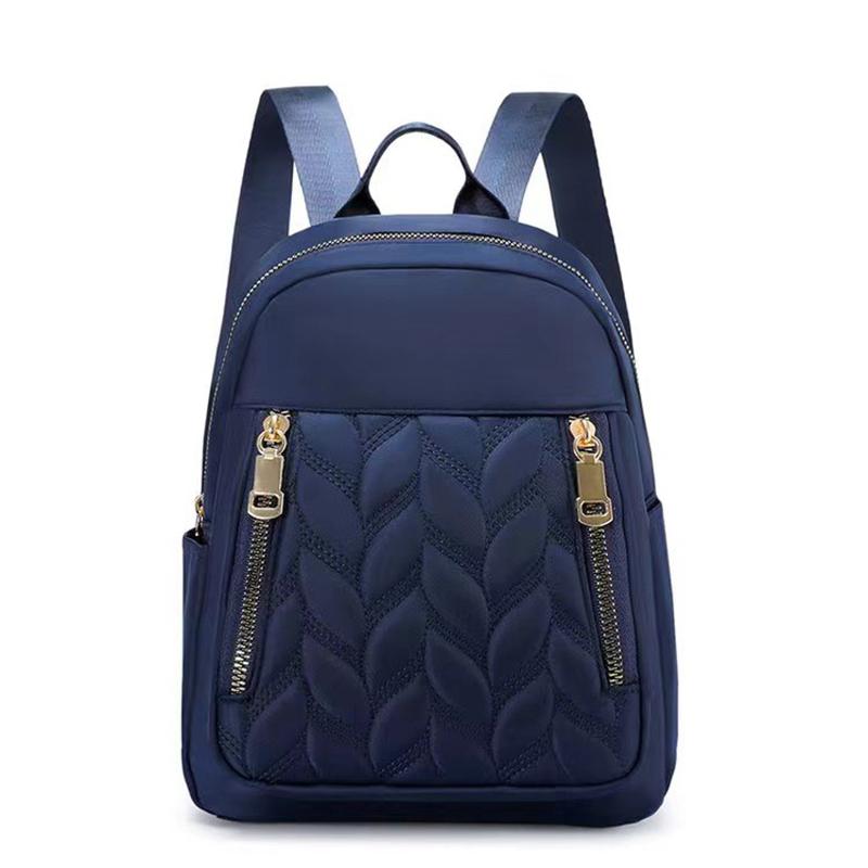 Yogodlns Nylon-Reiserucksack für Damen, Schultaschen für Mädchen, Diebstahlsicherung, kleine Umhängetasche, wasserdichter Rucksack 21x10x17cm blau