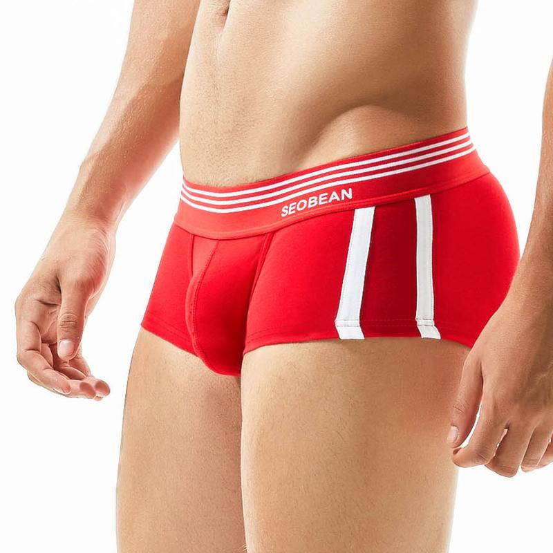 Herren Slips Herren Unterwäsche Boxershorts Sportunterwäsche Niedrige Taille Bequem Herren Boxershorts Unterhosen L