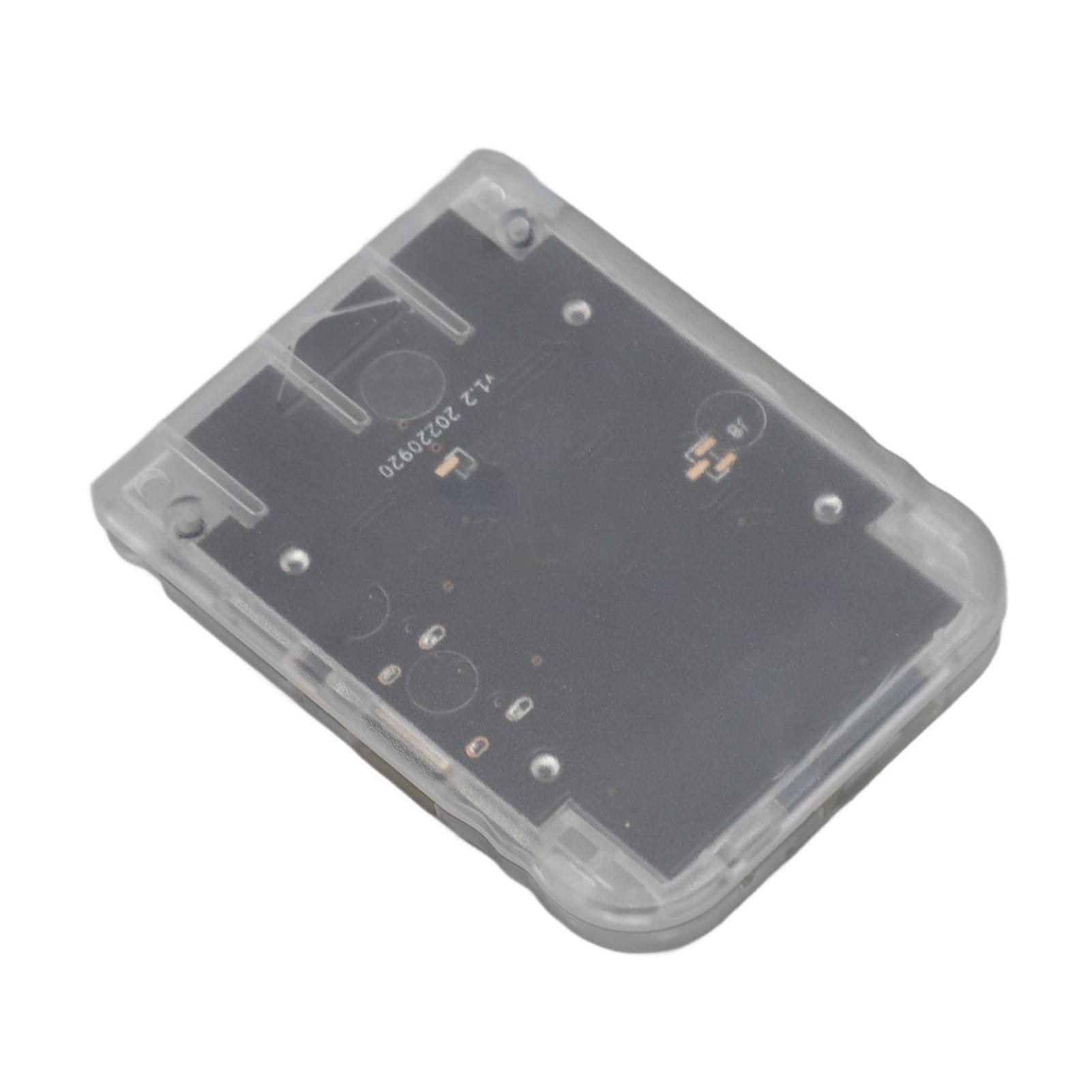 Speicherkarte für Spielekonsolen, unterstützt 512 GB, Micro-Speicherkarte, Spieldaten-Speicherkarte für die PS1-Konsole, Schwarz weiß