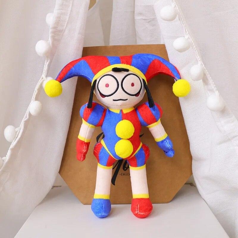 40 cm The Amazing Digital Circus Jax Plüschtier Kawaii Jax Puppe Plüsch Kaninchen Weiches Stofftier Spielzeug Weihnachtsgeschenke für Kinder opp bag rotbraun