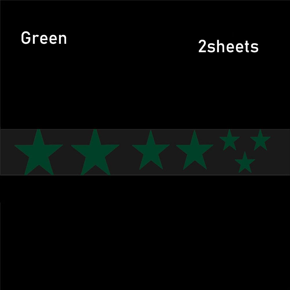 Sterne Rahmen Rad Aufkleber Fahrrad Reflektierende Aufkleber MTB Fahrrad Reflektor Aufkleber Zubehör 2sheets grün