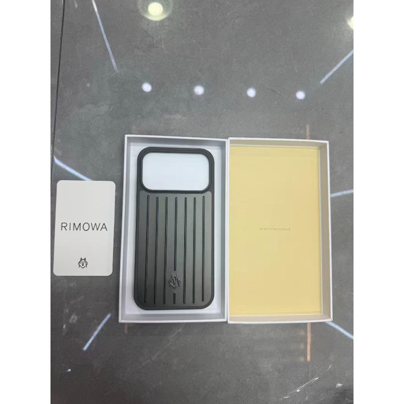 Luxus 3D Wellenstreifen Stilvolle Business Gepäck Handyhülle für iPhone 17 Pro Max 16 15 14 für Rimowa Stoßfester Bumper Schutzhülle iPhone17 grau