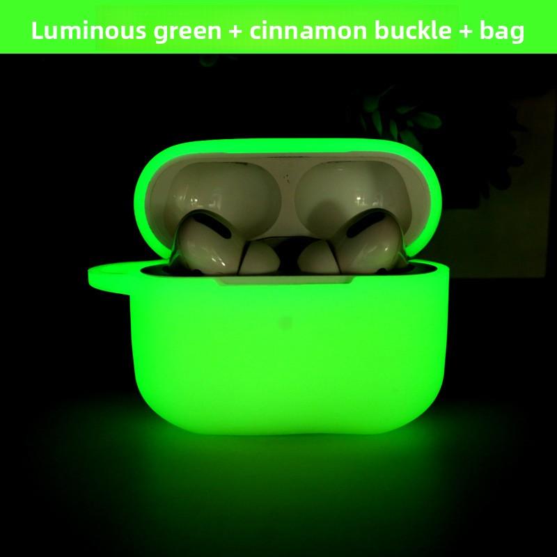 Geeignet für AirPods Pro Schutzhülle, Leuchtende Weiche Hülle Apple Kopfhörerhülle Sturzsicher Airpods4 Kopfhörerhülle AirPods 3 generation luminous