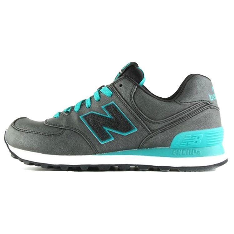 New Balance 574 Precious Metals - Charcoal Teal Damen Sneaker Schwarz WL574MBK 37.5 gray